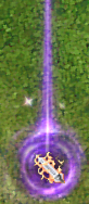 Carta com efeito especial roxo