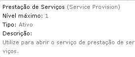 Skill Service Provision na aba de habilidades